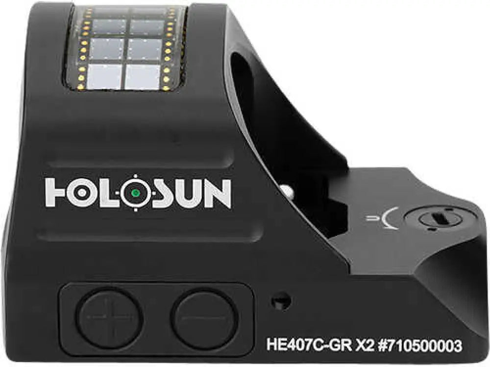 Holosun he 407c-x2 Pistol 1x 2 Moa Green Dot Black Anodized - He407c-gr-x2