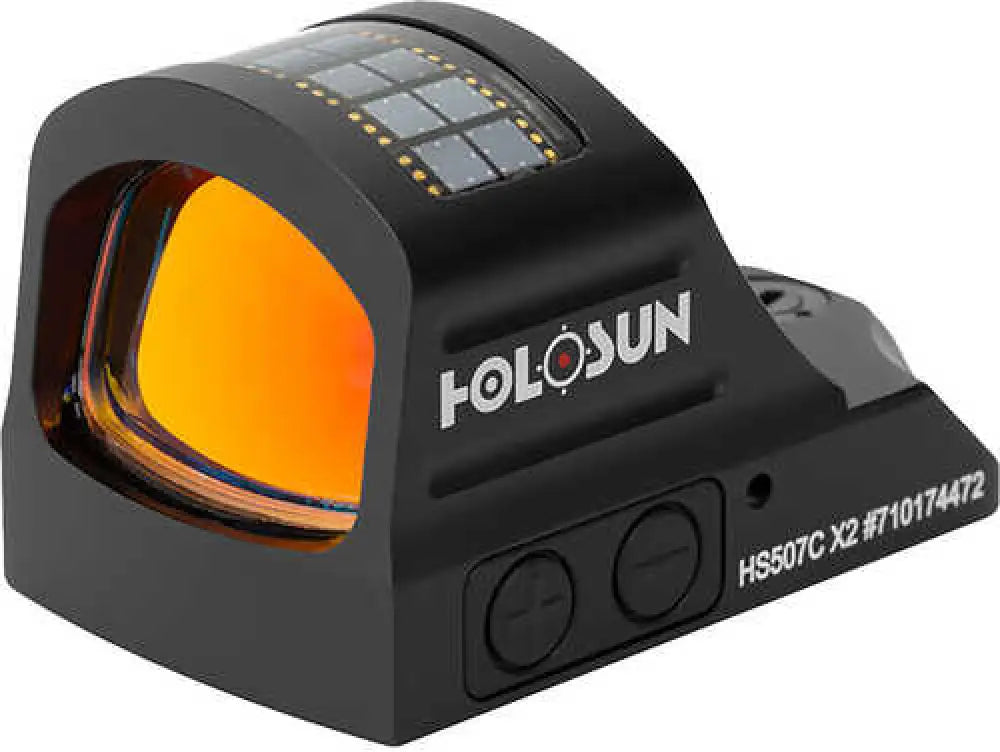 Holosun Hs507c-x2 Reflex Sight 1x Selectable Red Reticle Solar/battery Powered Matte