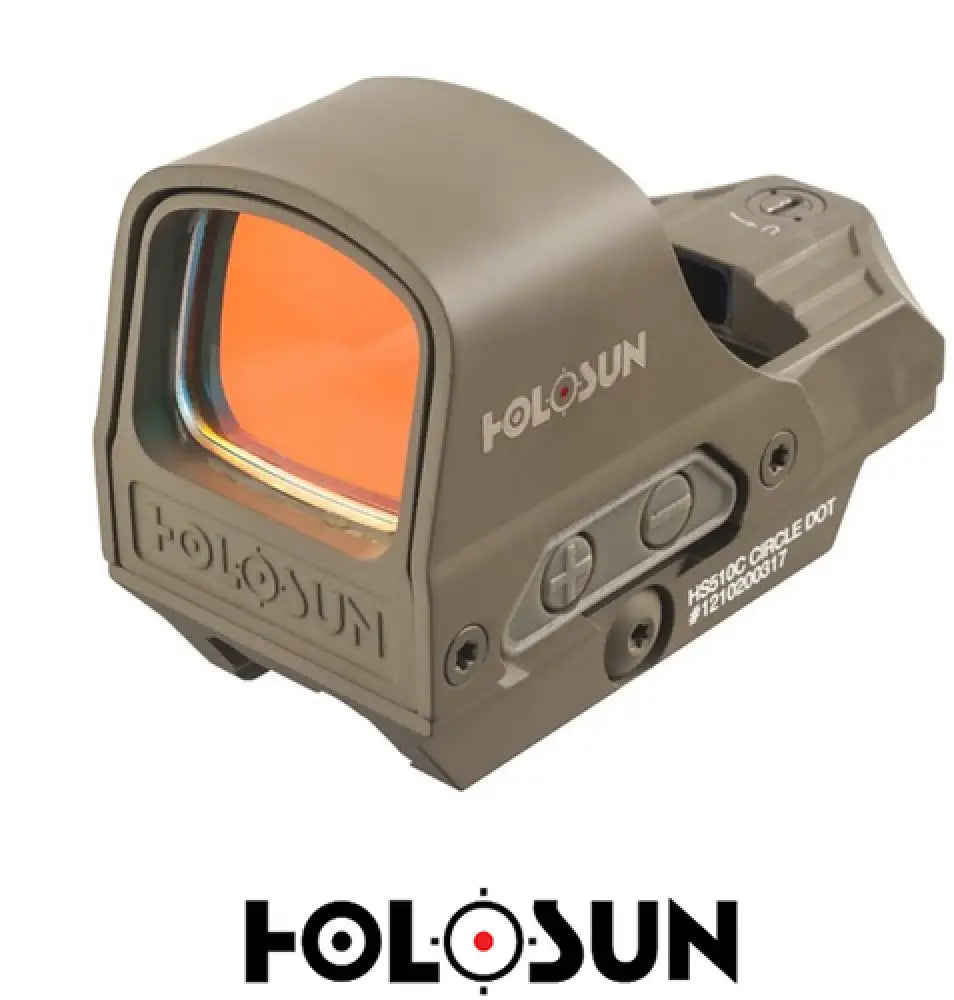 Holosun Open Reflex Sight Red Circle Dot Fde - Hs510cfder