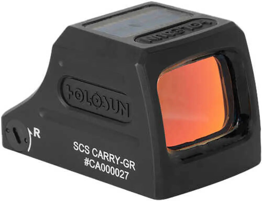 Holosun Scscarrygr Scs Carry Black Anodized 0.90’’ x 0.63’’ 2 Moa Green Dot/32 Circle Multi Reticle k Cut Footprint