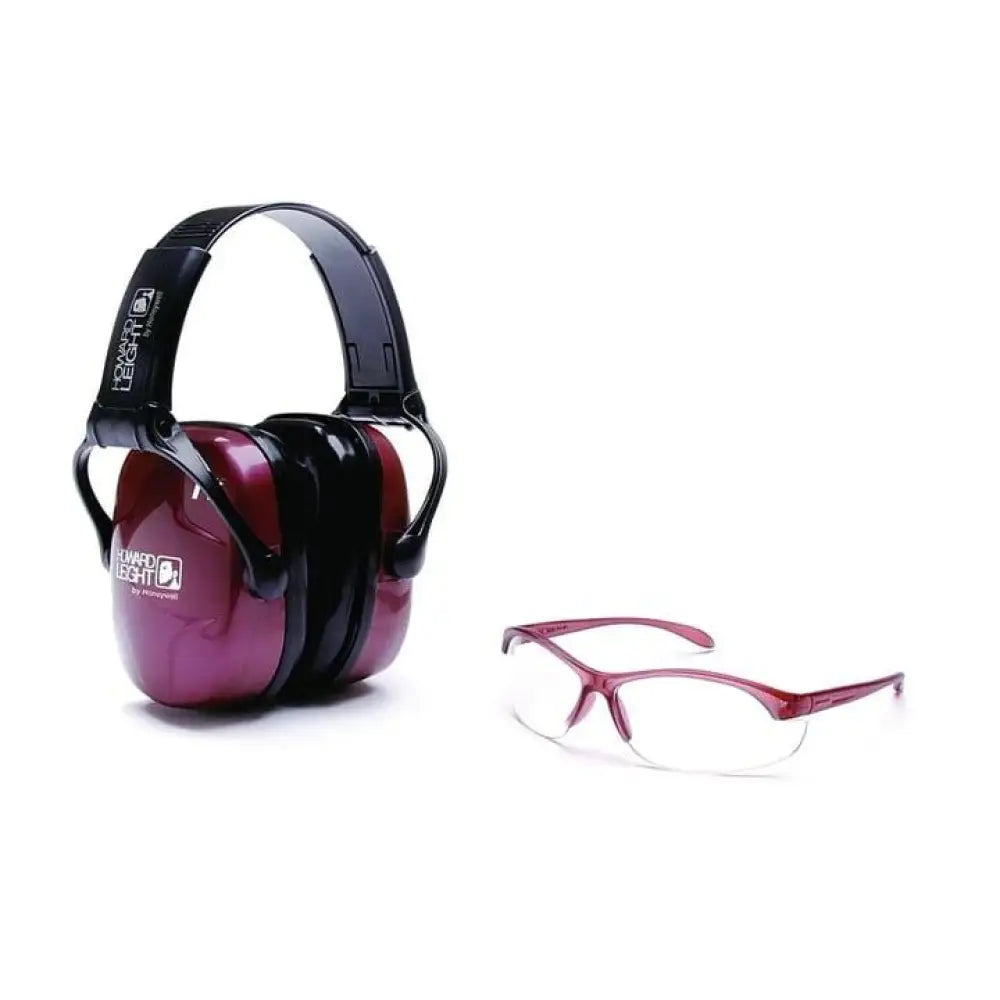 Honeywell Safety Products Usa Ear & Eye Combo Kits Howard Leight Women’s Shooting Sports Kit Glasses Dusty Rose