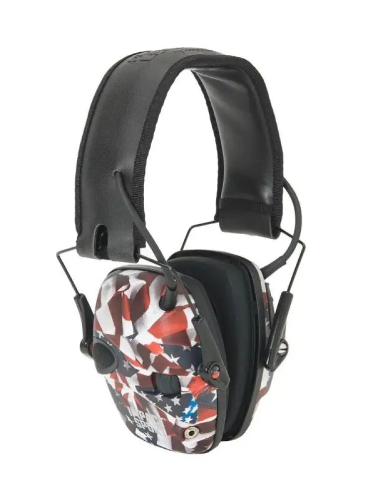 Honeywell Safety Products Usa Ear Muffs Howard Leight Impact Sport Electronic Earmuff - Flag Edition 22db Buy at Faith