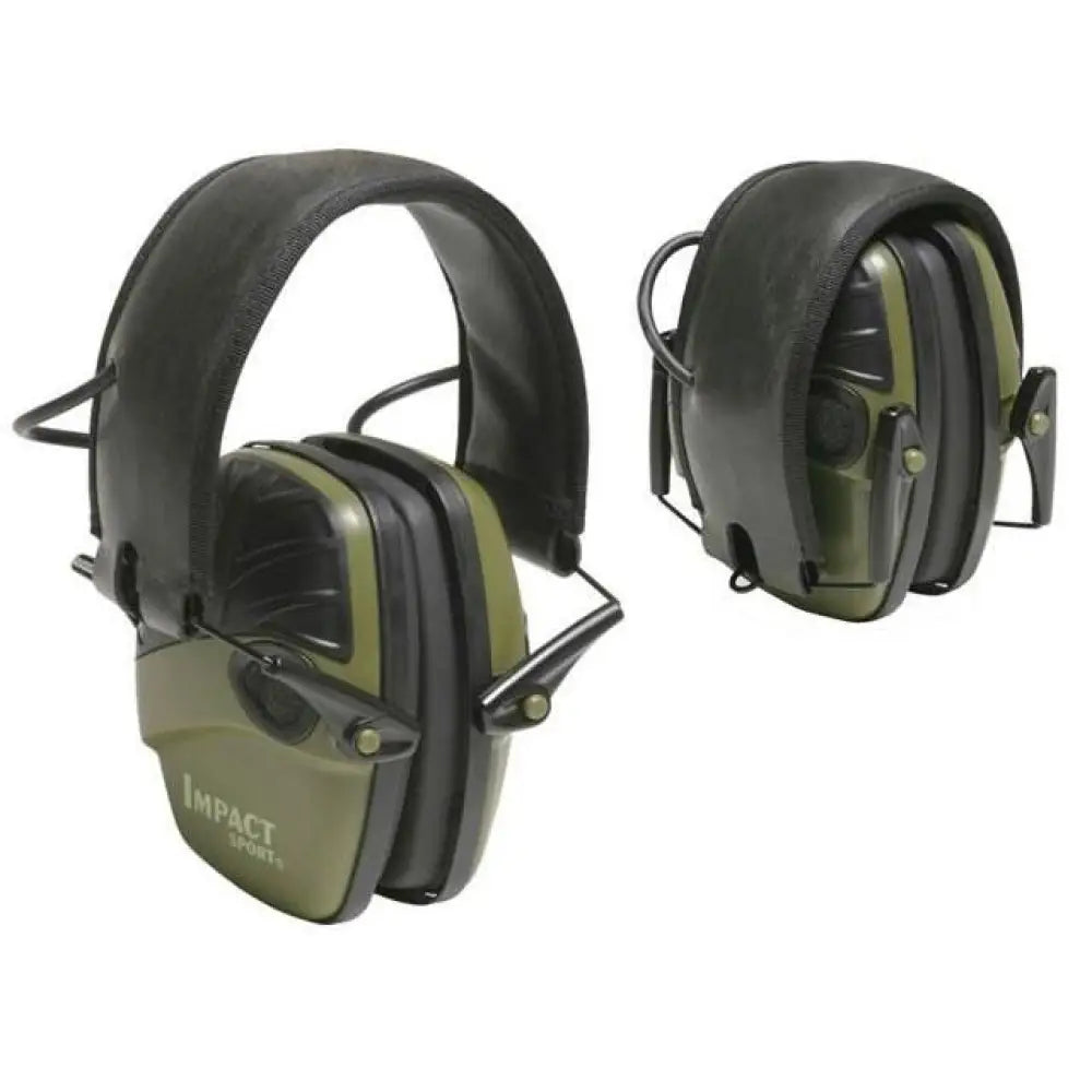 Honeywell Safety Products Usa Ear Muffs Howard Leight Impact Sport Electronic Earmuff 22db Olive Green Buy at Faith