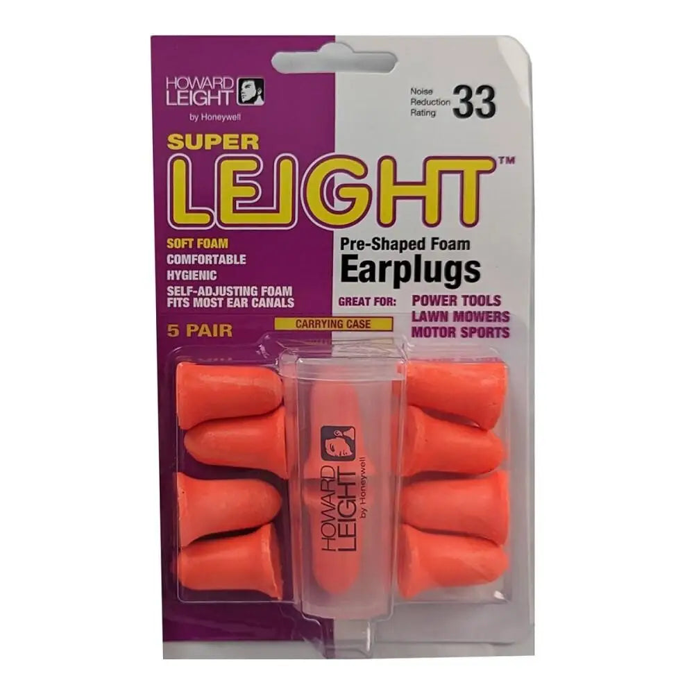 Honeywell Safety Products Usa Ear Plugs Howard Leight Super Foam Earplugs 33db Orange 5 Pairs Buy at Faith and Freedom