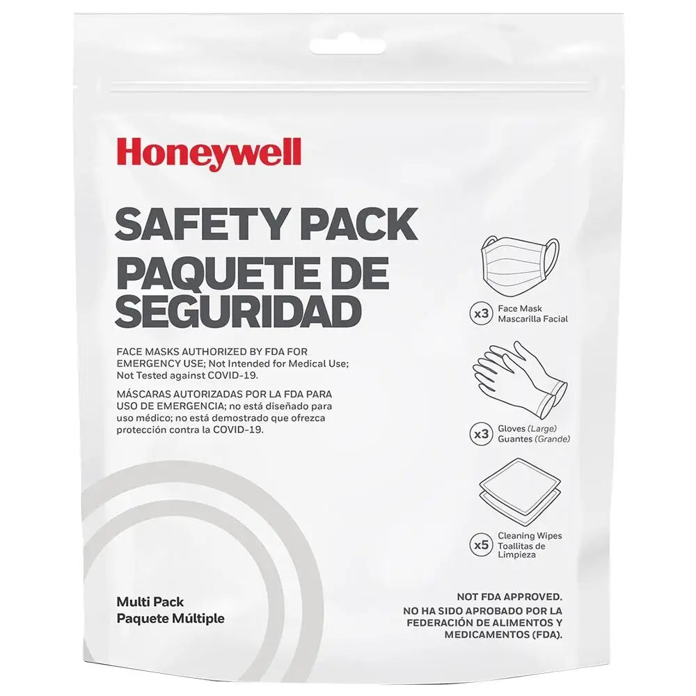 Honeywell Safety Products Usa First Aid|shooting Howard Leight Multi Pack Ppe Kit Face Mask (3) Gloves & Cleansing