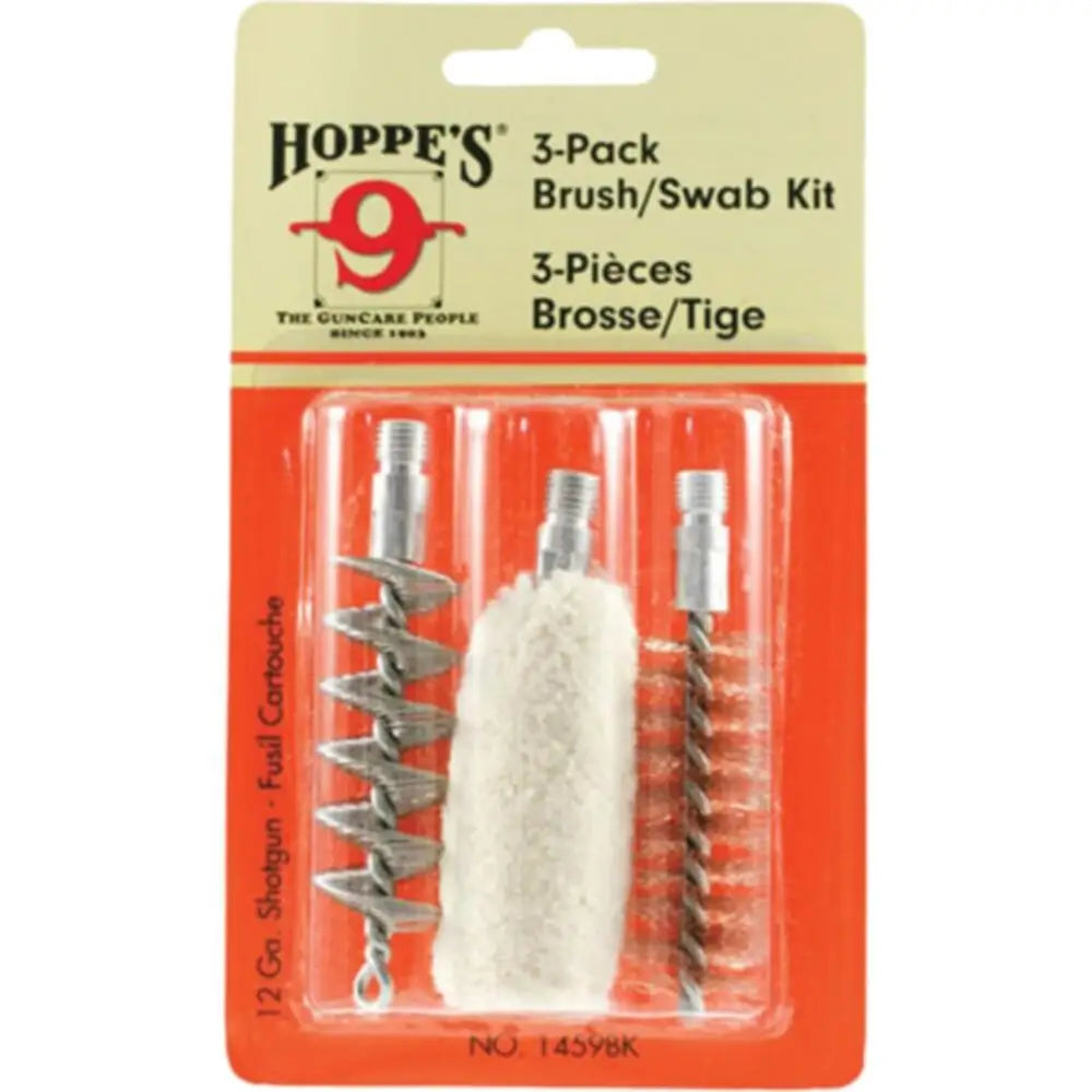 Hoppe’s Cleaning Brushes Mops and Swabs 3-pack Brush/swab Kit 12 Ga Buy at Faith and Freedom Outdoors