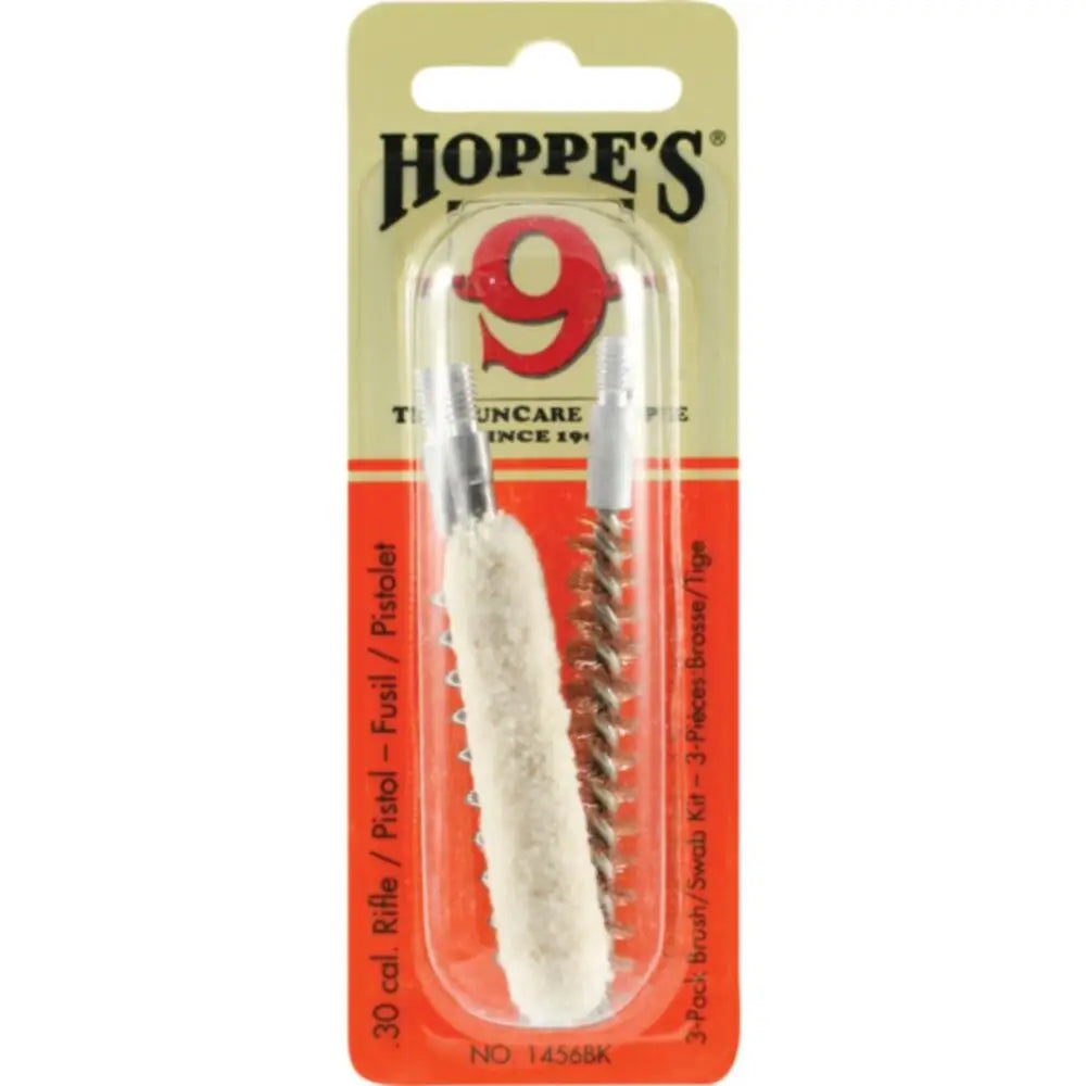 Hoppe’s Cleaning Brushes Mops and Swabs 3-pack Brush/swab Kit.30 Cal Buy at Faith and Freedom Outdoors