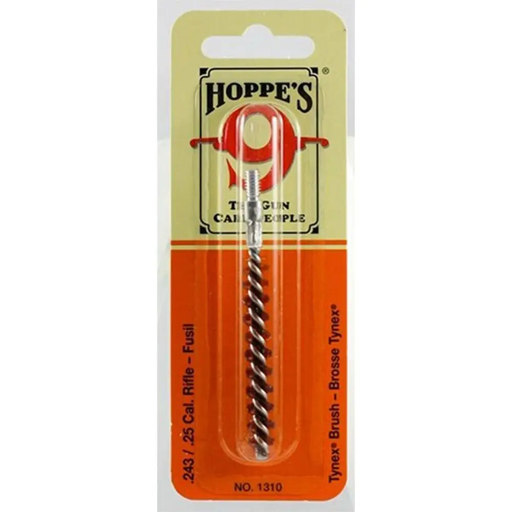 Hoppe’s Cleaning Brushes Mops and Swabs Nylon/tynex Rifle Brush.243/.25 Buy at Faith and Freedom Outdoors