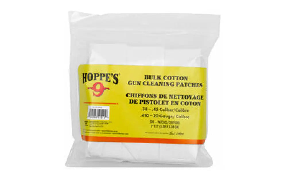 Hoppes Cleaningg Patch 38-45cal 500pk Buy at Faith and Freedom Outdoors - Cleaning Hardware & Components - Patch