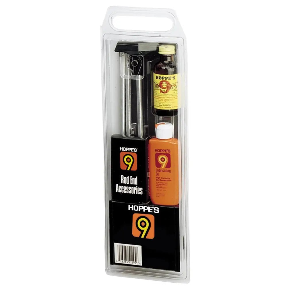 Hoppe’s Gun Cleaning Kits Clamshell Kit with Steel Rod -.17/.204 Caliber Hmr Buy at Faith and Freedom Outdoors