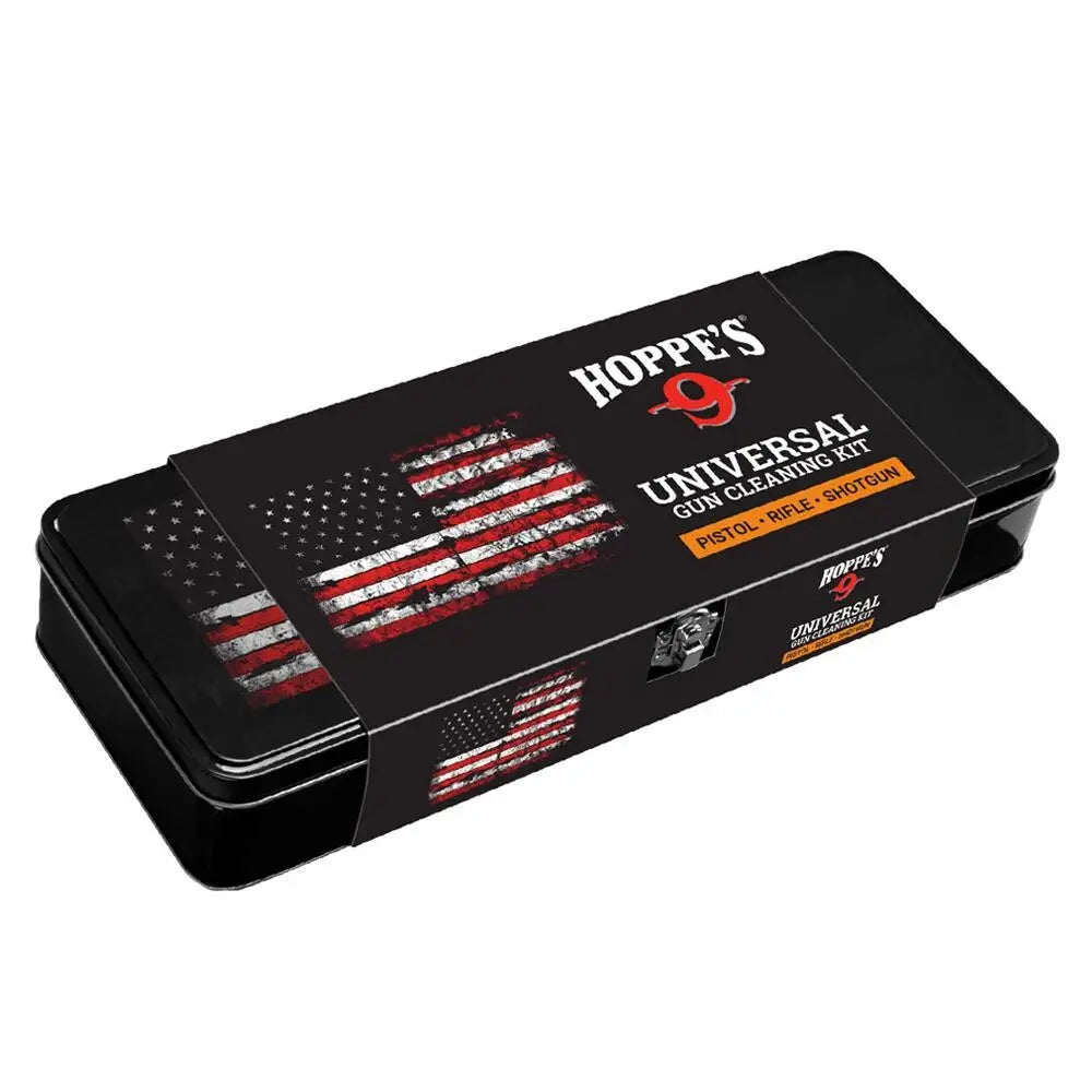 Hoppe’s Gun Cleaning Kits Universal Kit Tin with Mops Buy at Faith and Freedom Outdoors