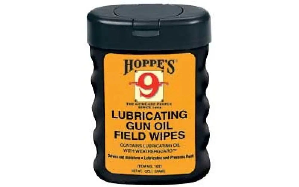 Hoppes Gun Oil Field Wipes 3’’x5’’ 50c Buy at Faith and Freedom Outdoors - Solvents & Lubricants - Wipes
