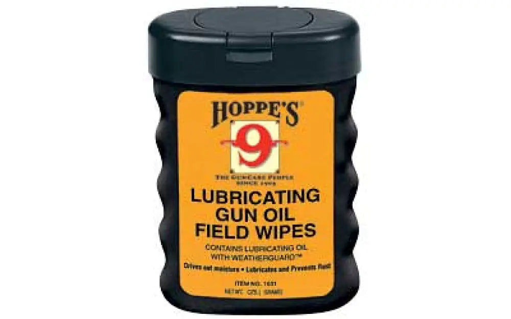 HOPPES GUN OIL FIELD WIPES 3’’X5’’ 50C Buy At Faith And Freedom Outdoors - Wipes