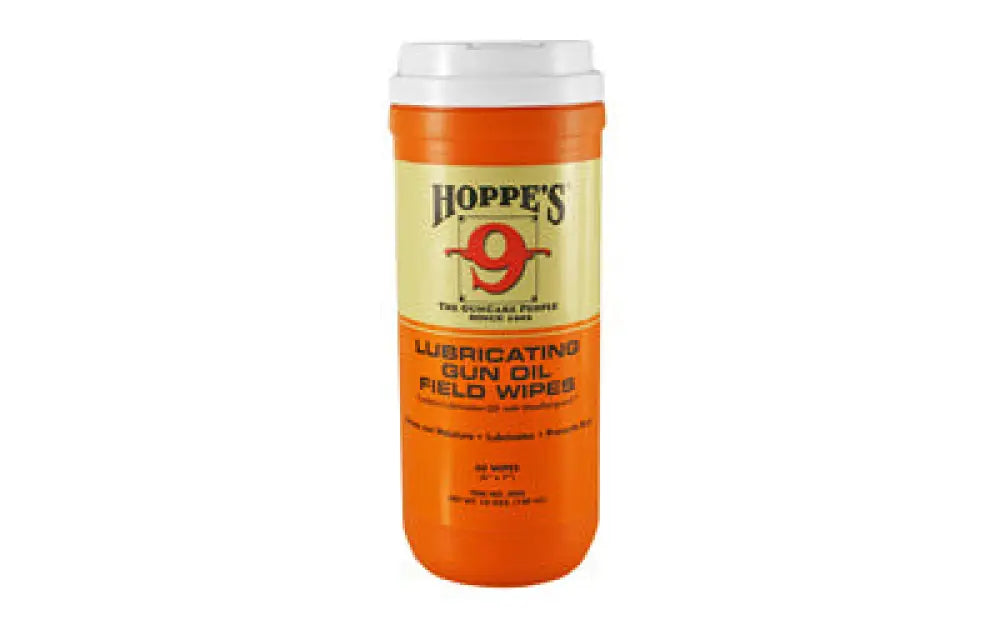 Hoppes Gun Oil Wipes 7x8’’ 120ct Buy at Faith and Freedom Outdoors - Solvents & Lubricants - Wipes
