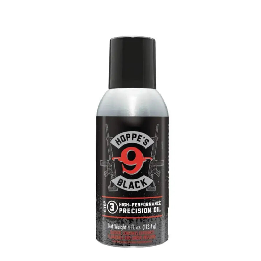 Hoppe’s Gun Oils & Cleaning Solvents Black Lube Aerosol 4oz with Straw can Buy at Faith and Freedom Outdoors