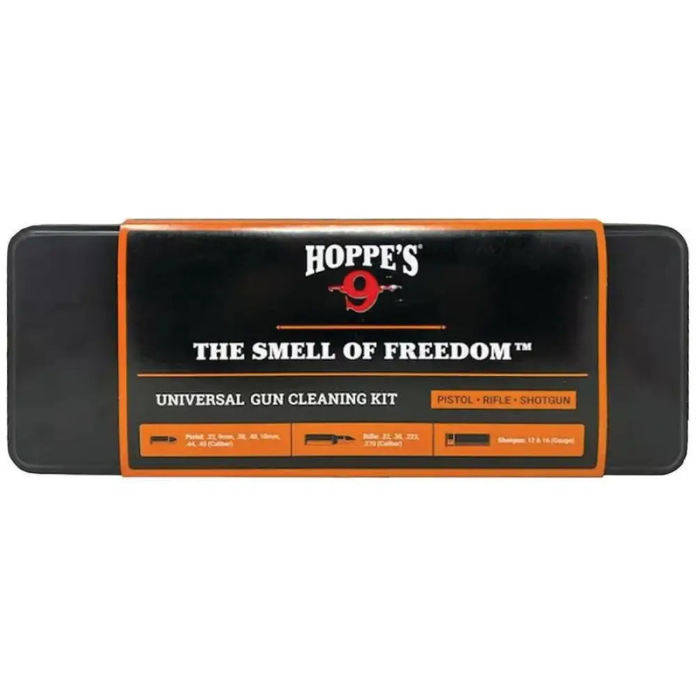 Hoppe’s Shooting|gun Cleaning Kits Universal Gun Kit Tin Without Mops Buy at Faith and Freedom Outdoors