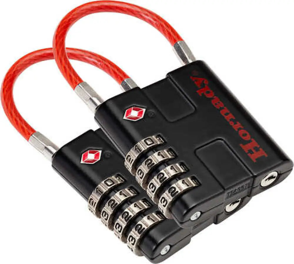 Horn Tsa Padlock W/ Cable 2pk - 96022