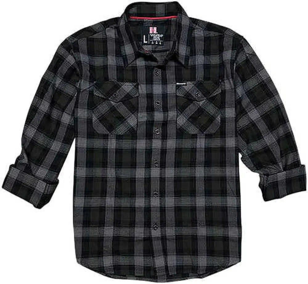 Hornady Gear 32214 Flannel Shirt Xl Olive/black/gray Cotton/polyester Relaxed Fit Button Up
