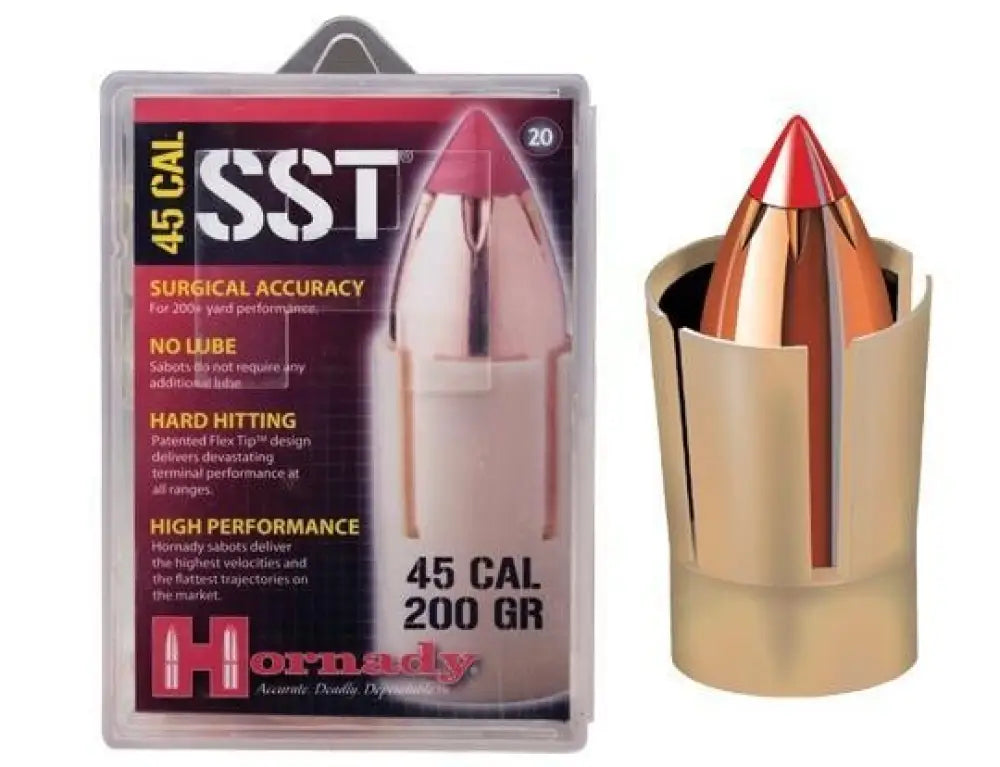 Hornady Muzzleloader Bullets & Sabots|muzzleloader Sabots Muzzleloading.45 Cal Sabot with 40 200 Gr Sst Ml Bullet 20/ct