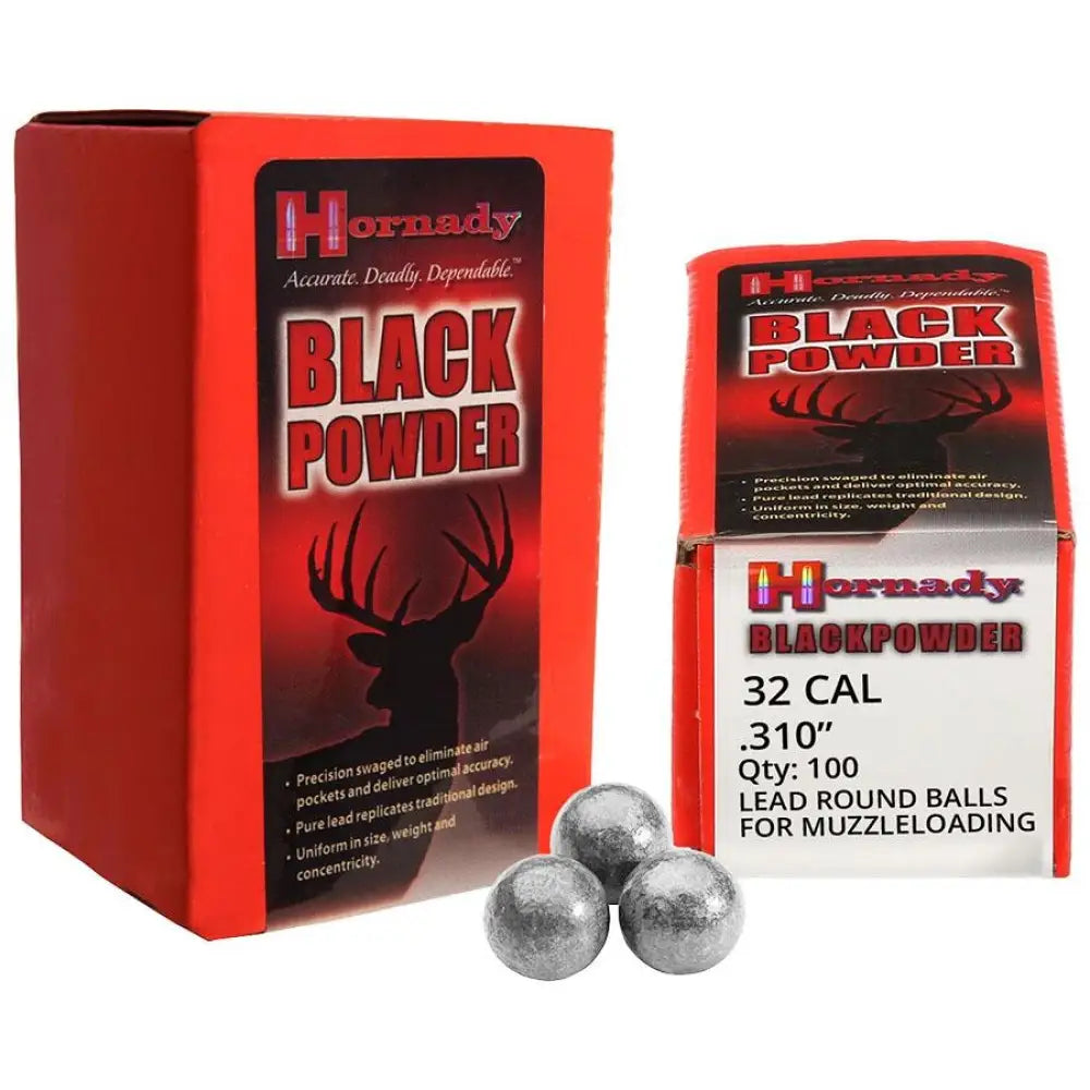 Hornady Muzzleloader Bullets & Sabots|muzzleloader Sabots Lead Round Ball.32 Cal.310’’ 100/ct Buy at Faith and Freedom