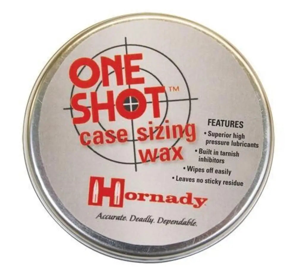 Hornady Reloading Case Lubes one Shot Sizing Wax - 2 Oz. Buy at Faith and Freedom Outdoors