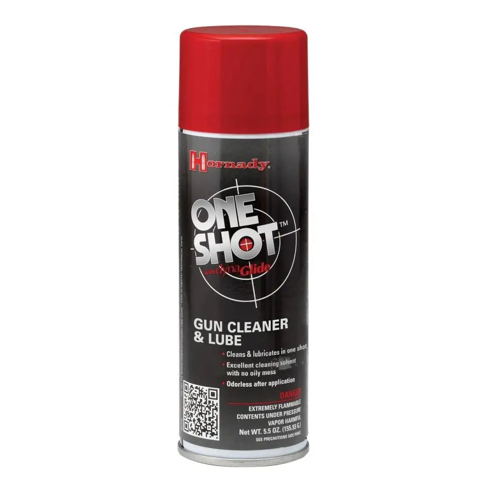 Hornady Reloading Gun Oils & Cleaning Solvents one Shot Cleaner with Dyna Glide Plus - 5.5 Oz. Buy at Faith and Freedom