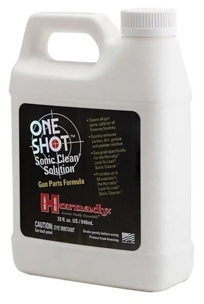 Hornady Reloading Ultrasonic Cleaners & Dryers one Shot Sonic Cleaning Solution - Gun Parts Formula - 1 Qt Buy at Faith