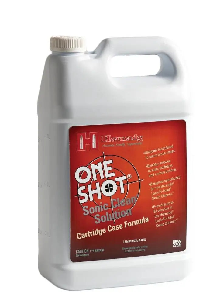 Hornady Reloading Ultrasonic Cleaners & Dryers one Shot Sonic Cleaning Solution - Cartridge Case Formula - 1 Gal Buy