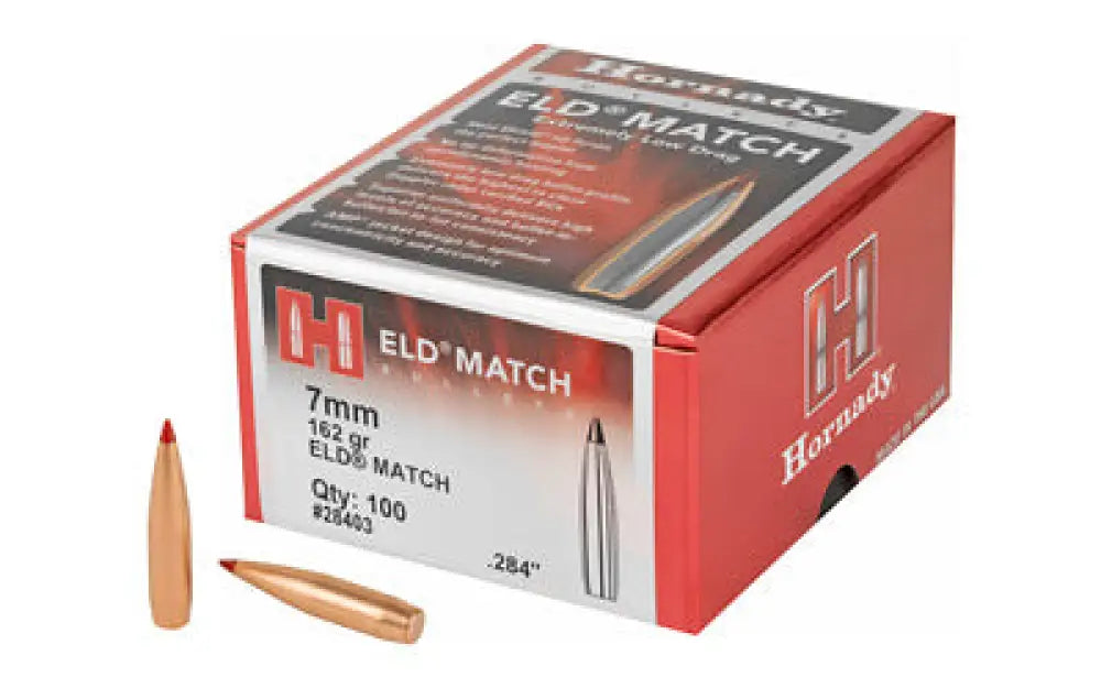 Hrndy Eld-m 7mm.284 162gr 100ct Buy at Faith and Freedom Outdoors - Bullets - Eld Match