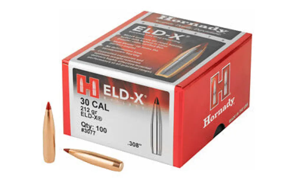 Hrndy Eld-x 30cal.308 212gr 100ct Buy at Faith and Freedom Outdoors - Bullets