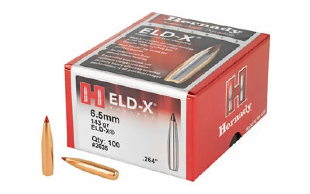 Hrndy Eld-x 6.5mm.264 143 Gr 100ct Buy at Faith and Freedom Outdoors - Bullets