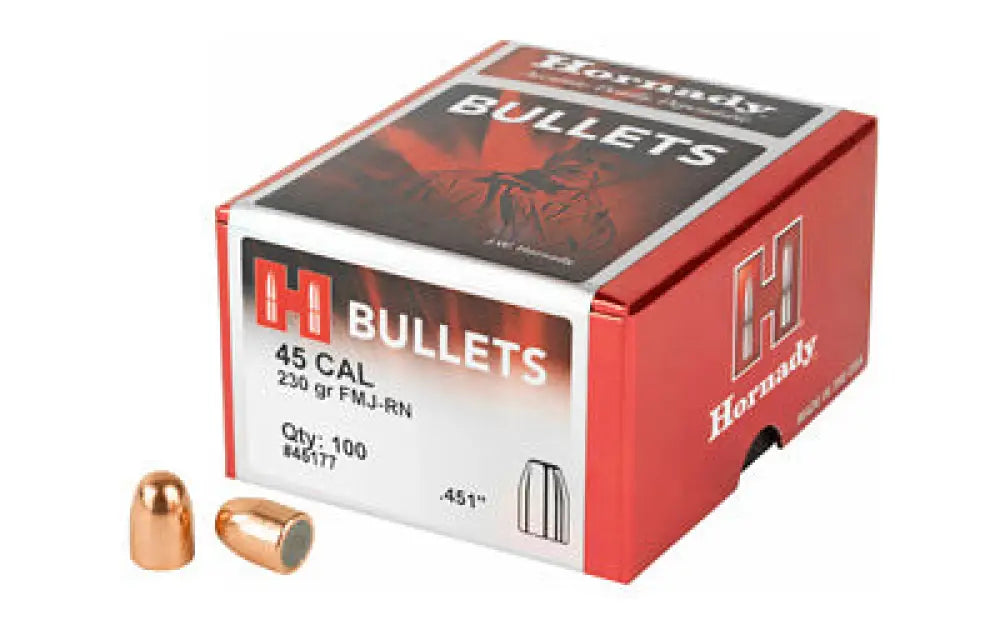 Hrndy Fmj-rn 45cal.451 230gr 100ct Buy at Faith and Freedom Outdoors - Bullets - Round Nose
