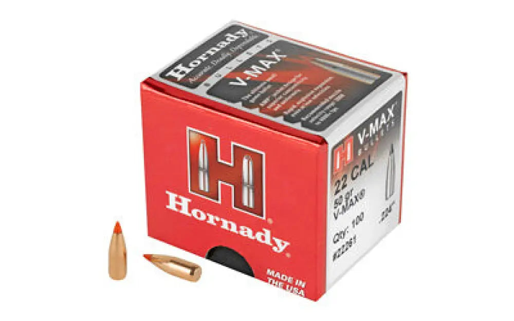 Hrndy V-max 22 Cal.224 50gr 100ct Buy at Faith and Freedom Outdoors - Bullets - V-max
