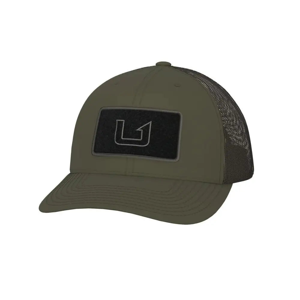 Huk Caps Hats & Beanies Huk Fly Patch Trucker Hat Moss Buy at Faith and Freedom Outdoors