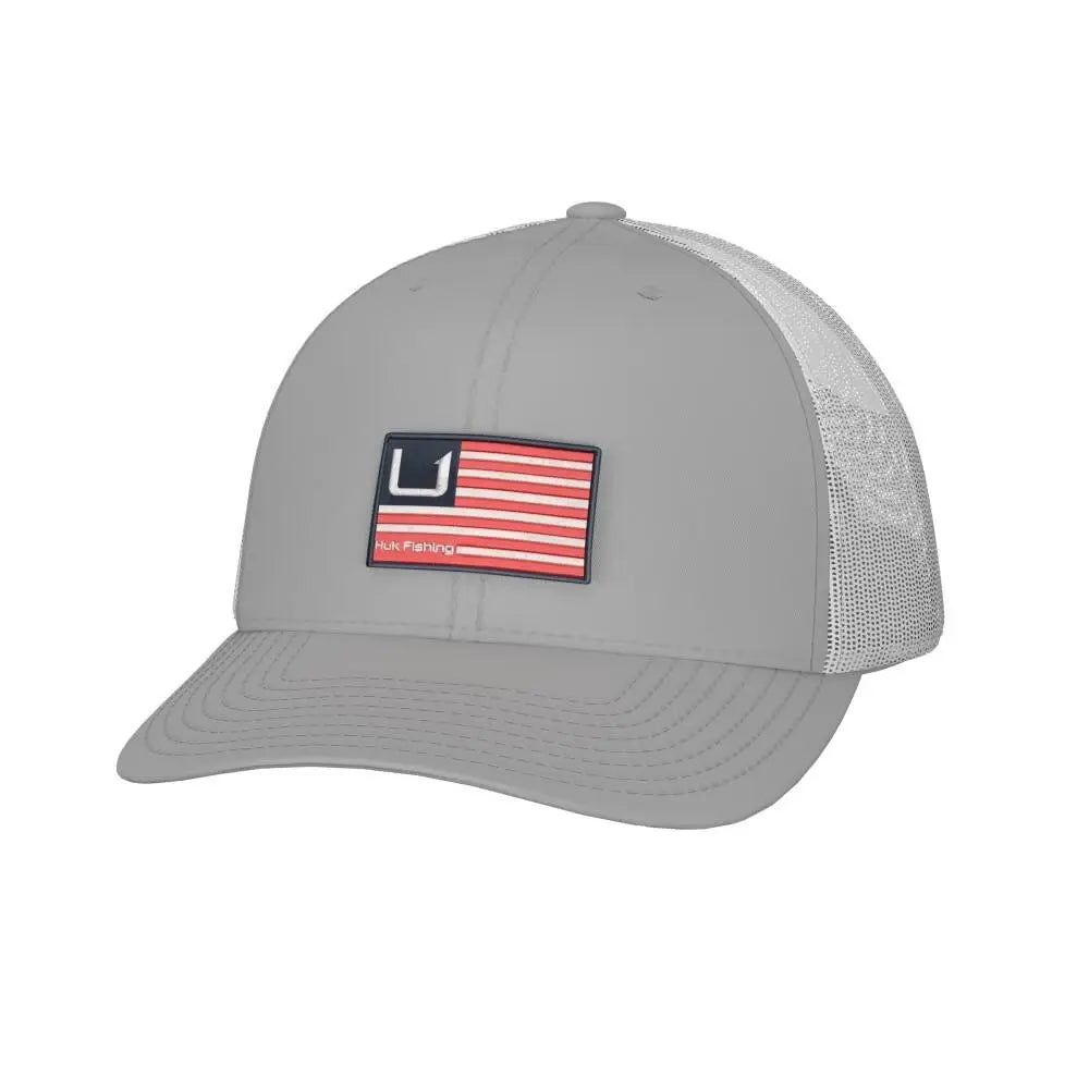 Huk Caps Hats & Beanies|hats Huk and Bars Trucker Hat Harbor Mist Buy at Faith and Freedom Outdoors