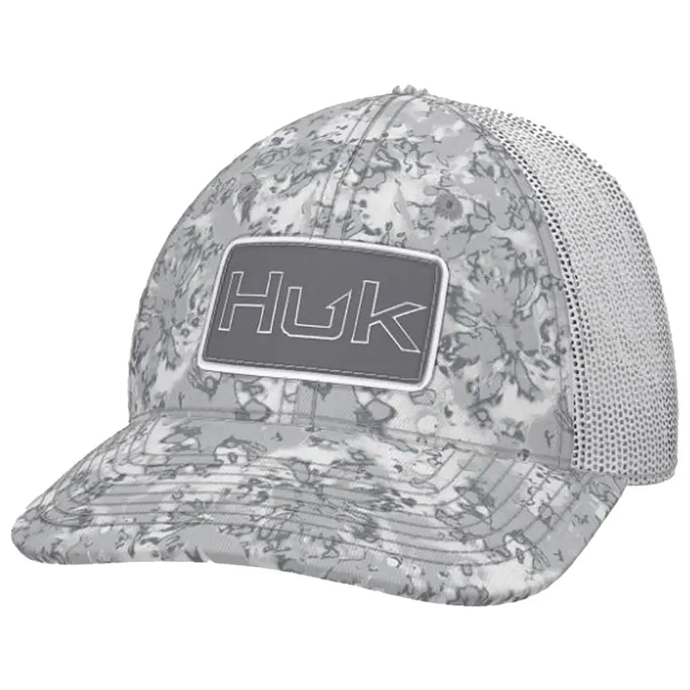 Huk Caps Hats & Beanies|hats Huk Fin Flats Camo Trucker Hat Moss Buy at Faith and Freedom Outdoors