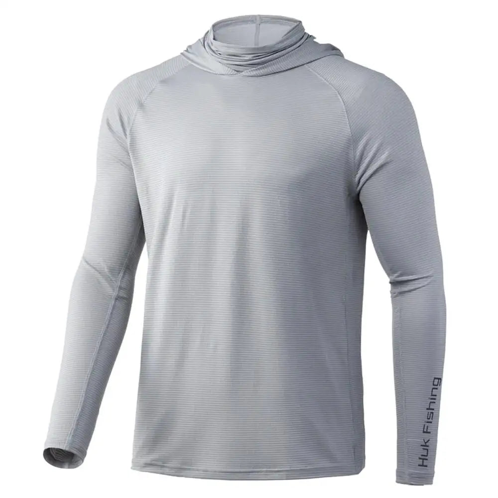 Huk Hoodies & Sweatshirts Huk A1a Performance Hoodie Overcast Grey s Buy at Faith and Freedom Outdoors
