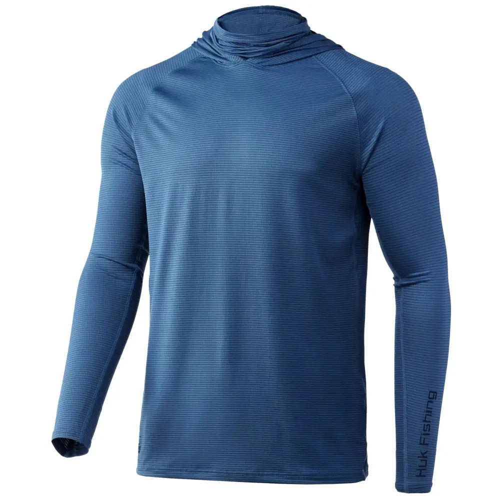 Huk Hoodies & Sweatshirts Huk A1a Performance Hoodie Titanium Blue s Buy at Faith and Freedom Outdoors