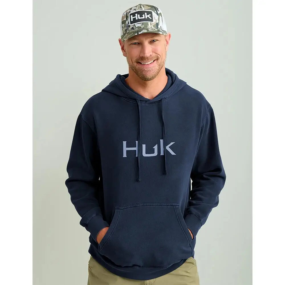 Huk Hoodies & Sweatshirts Huk Huk’d Up Logo Long Sleeve Hoodie Naval Academy m Buy at Faith and Freedom Outdoors