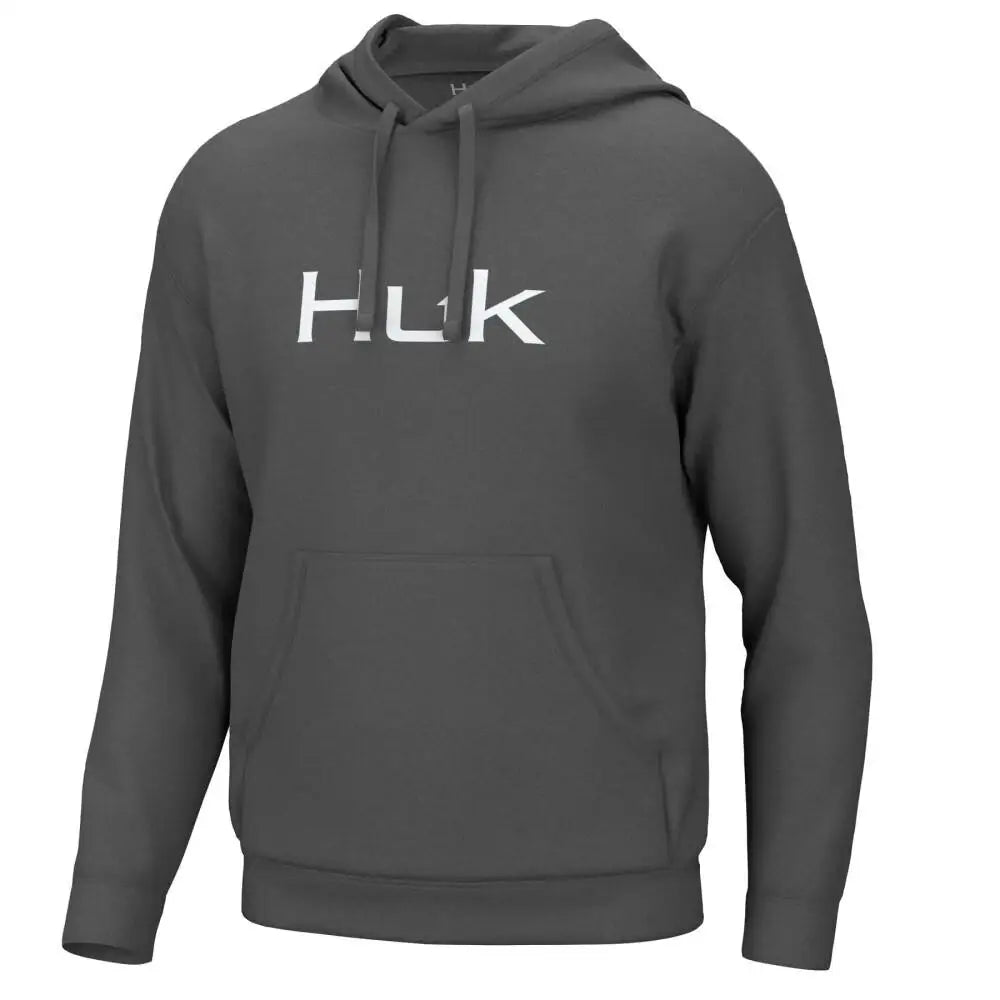 Huk Hoodies & Sweatshirts Huk Huk’d Up Logo Long Sleeve Hoodie Volcanic Ash 2xl Buy at Faith and Freedom Outdoors