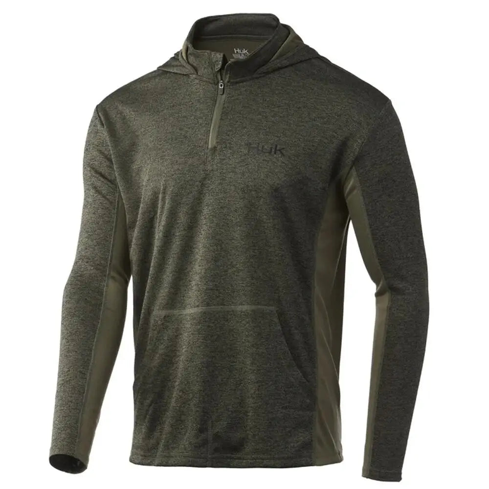 Huk Hoodies & Sweatshirts Huk Icon x Coldfront Hoodie Heather Moss l Buy at Faith and Freedom Outdoors