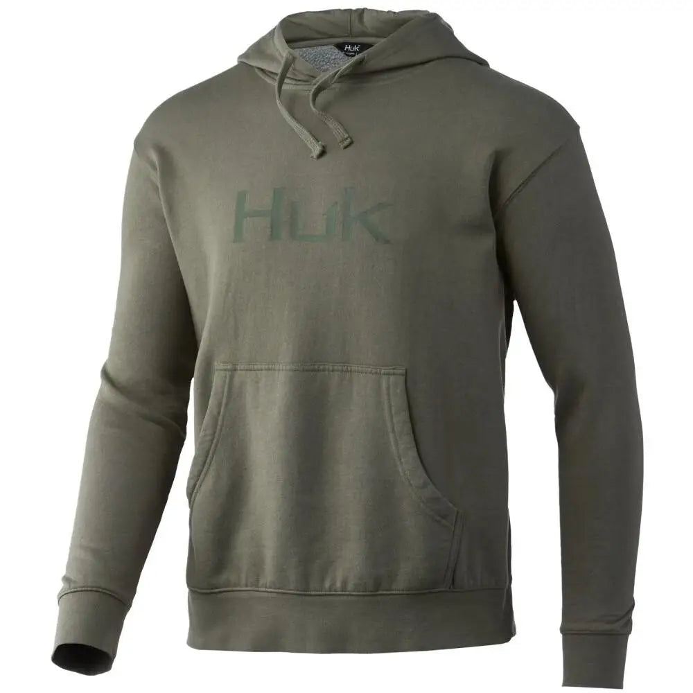 Huk Hoodies & Sweatshirts Huk Logo Cotton Hoodie Moss s Buy at Faith and Freedom Outdoors