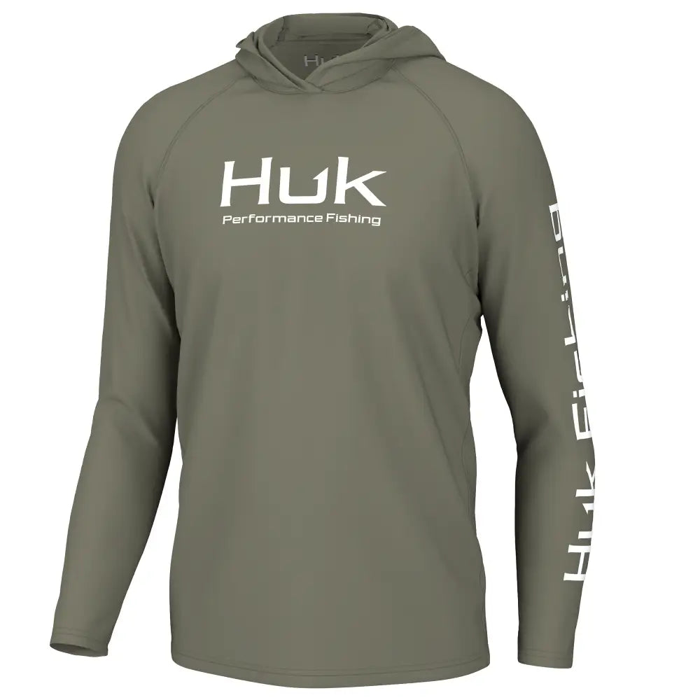 Huk Hoodies & Sweatshirts Huk Vented Pursuit Long Sleeve Hoodie Moss m Buy at Faith and Freedom Outdoors
