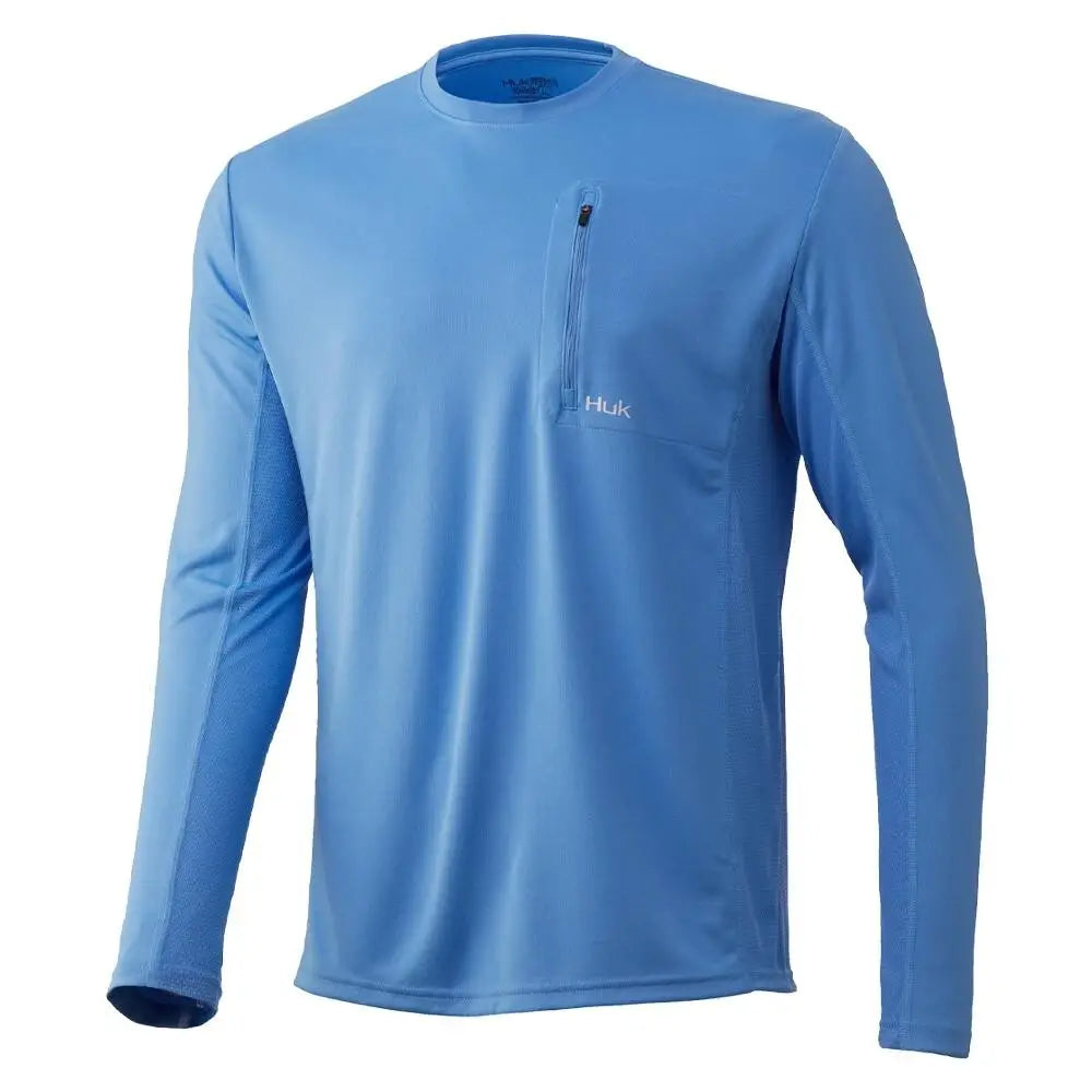 Huk Long Sleeve Shirts|clothing & Footwear Huk Icon x Ls Pocket Carolina Blue s Buy at Faith and Freedom Outdoors