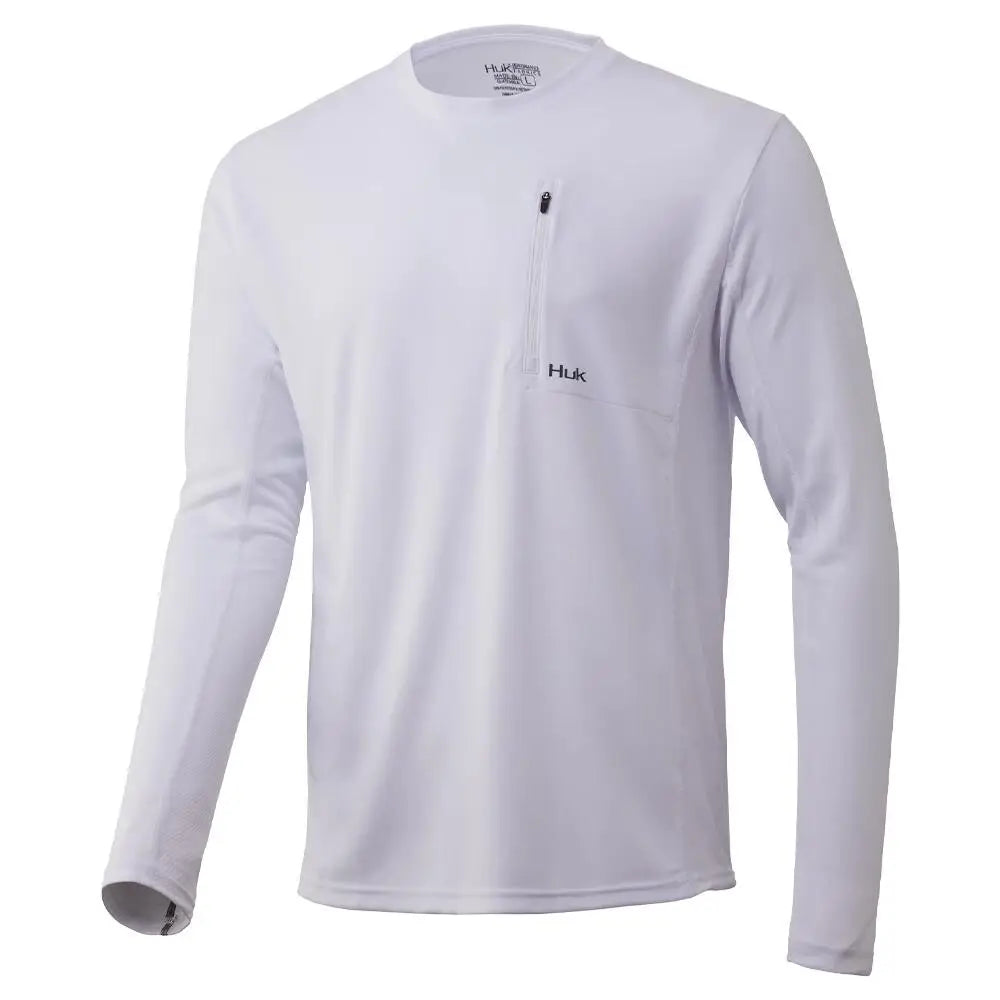 Huk Long Sleeve Shirts|clothing & Footwear Huk Icon x Ls Pocket White s Buy at Faith and Freedom Outdoors