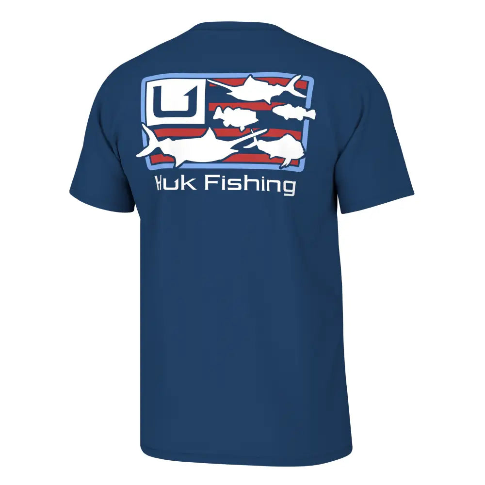 Huk Short Sleeve Shirts|clothing & Footwear Huk Trophy Flag Shirt Set Sail m Buy at Faith and Freedom Outdoors