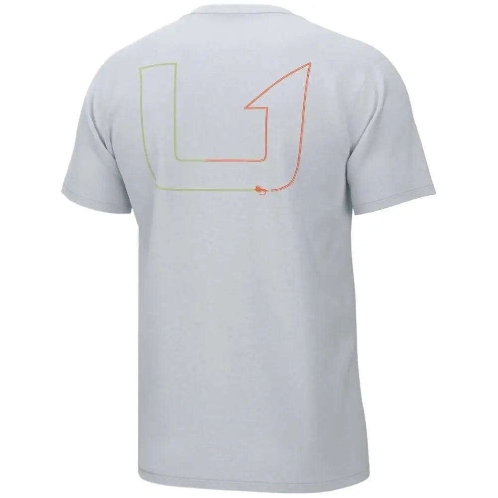 Huk Short Sleeve Shirts Huk Fly Line Shirt White m Buy at Faith and Freedom Outdoors