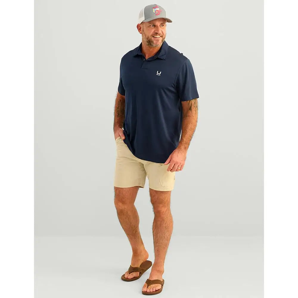 Huk Short Sleeve Shirts Huk Icon Polo Shirt Naval Academy 3xl Buy at Faith and Freedom Outdoors