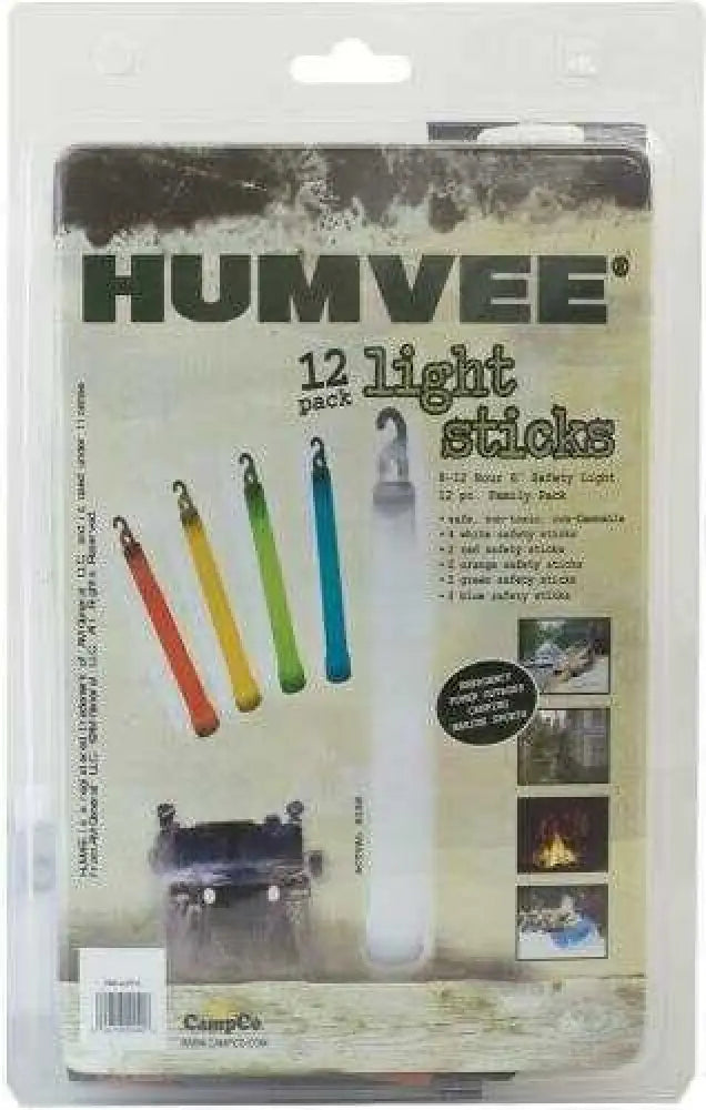 Humvee Adventure Gear / Campco Accessories Hmv6fp12 12 Piece Light Stick Family Pack White/blue/red/green/orange