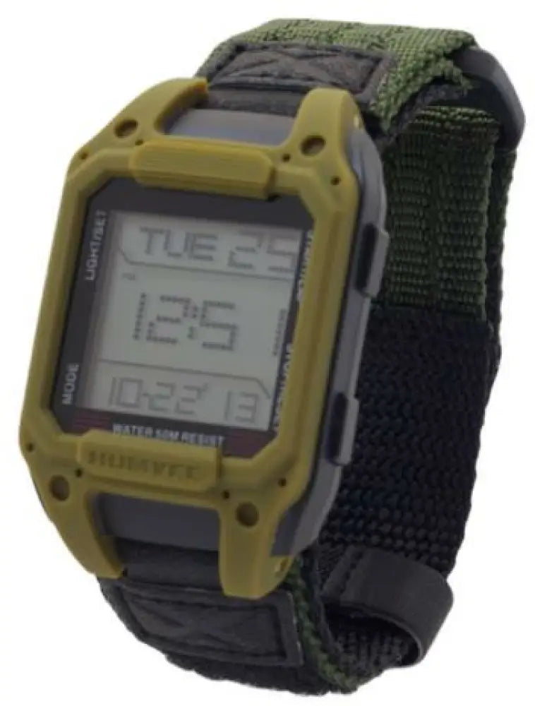 Humvee Recon Digital Watch Olive Nylon Strap Green Face - Hmv-w-rcn-od
